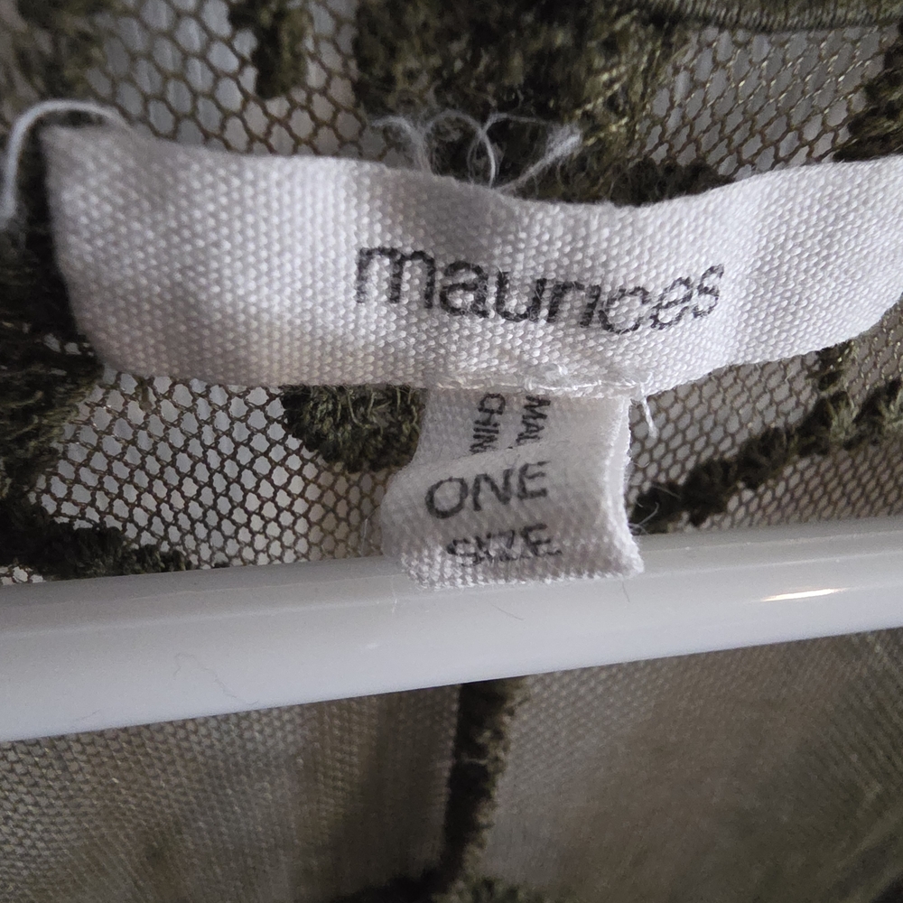 Maurices Olive Green Sheer Kimono Top - Picture 2 of 3